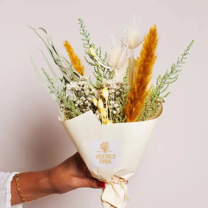  Citrine Dried Flower Bouquet