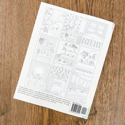  Cozy Interior Adult Coloring Book