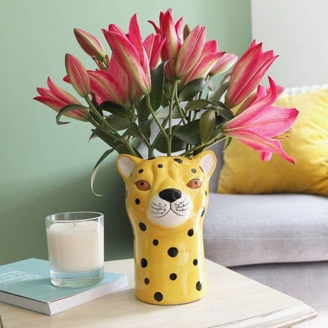  Decorative Ceramic Leopard Vase