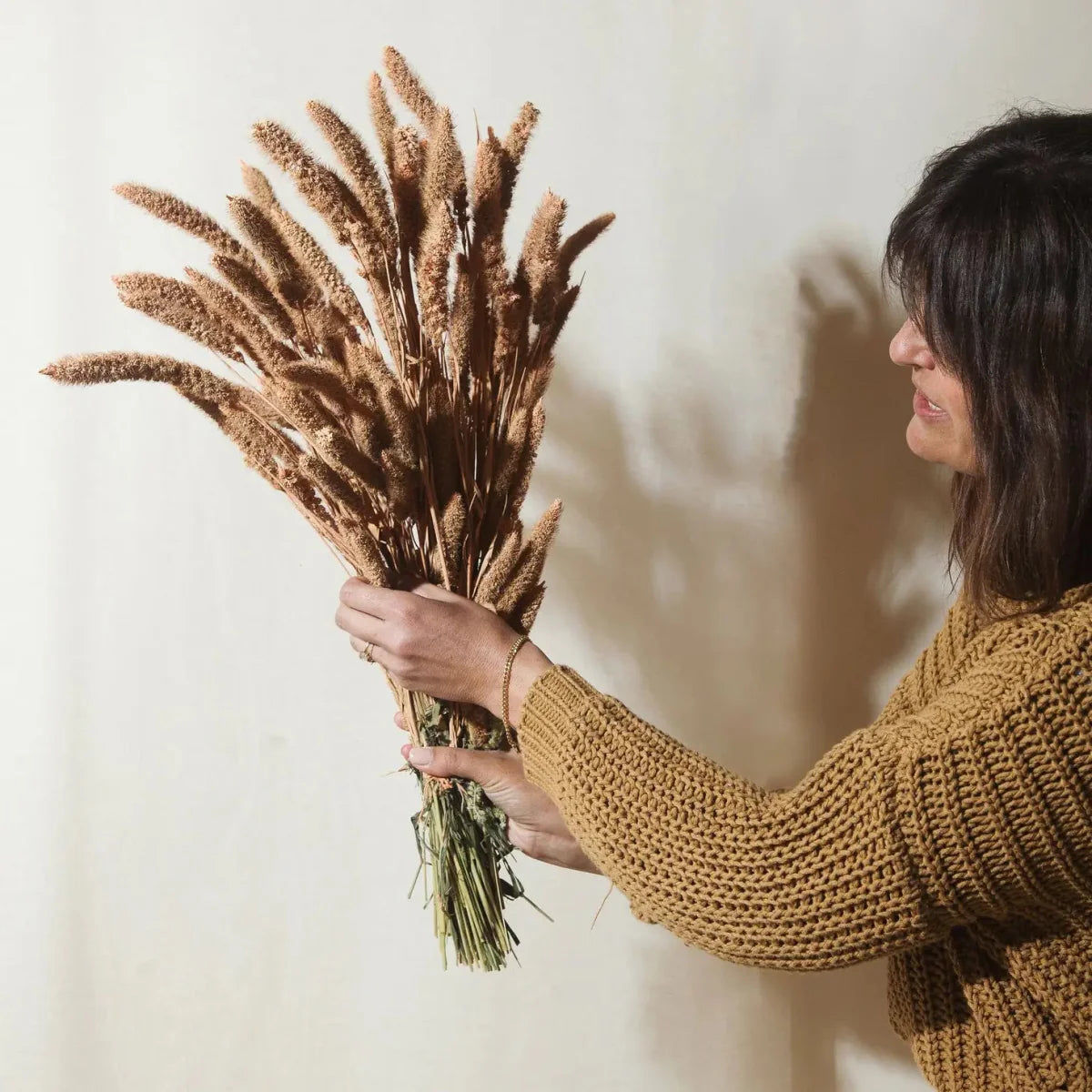  Dried Flower Bundle: Coral Setarea