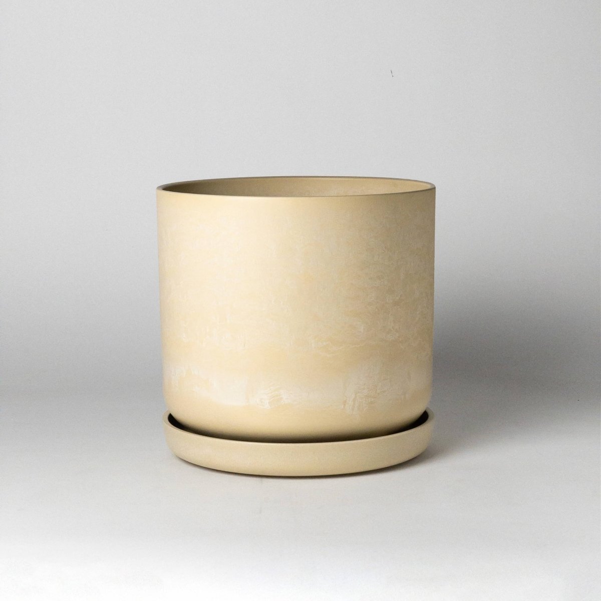 Eco-Friendly Signature Stone Planter & Saucer 9 Inch