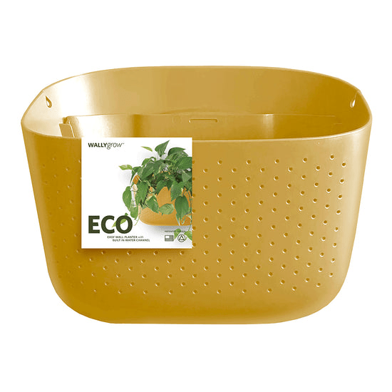  Eco Wall Planter By WallyGrow – Easy Vertical Garden For Indoors (Mustard)