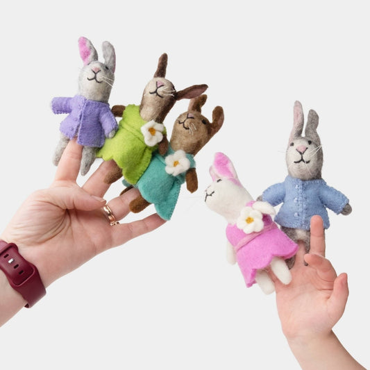  Finger Puppets - Bunny Friends