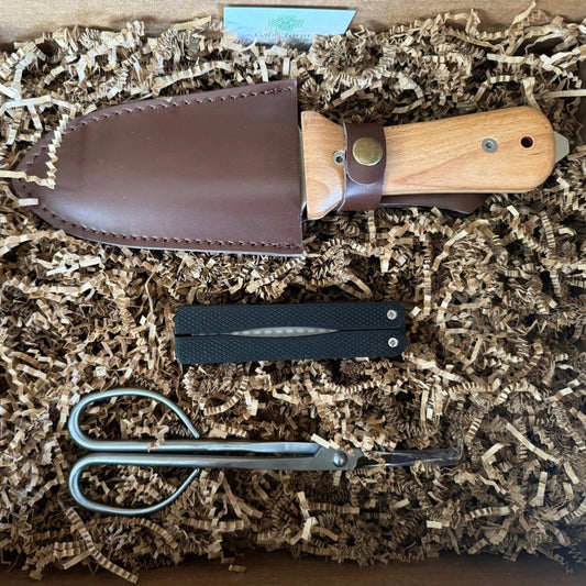  Garden Gift Box - Premium Garden Tool Set(Hori Hori, Garden Snips And Garden Tool Sharpeners)