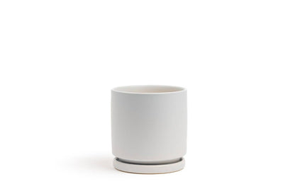  Gemstone Porcelain Planter Pot With Water Saucer 10.5 Inch