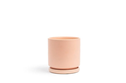  Gemstone Porcelain Planter Pot With Water Saucer 10.5 Inch
