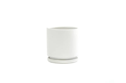  Gemstone Porcelain Planter Pot With Water Saucer 6.25 Inch