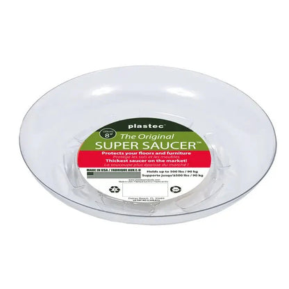  Heavy-Duty Ventilated PET Plant Saucer – 50% Recycled, Recyclable | 6″–24″
