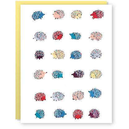  Hedgehogs Birthday Card