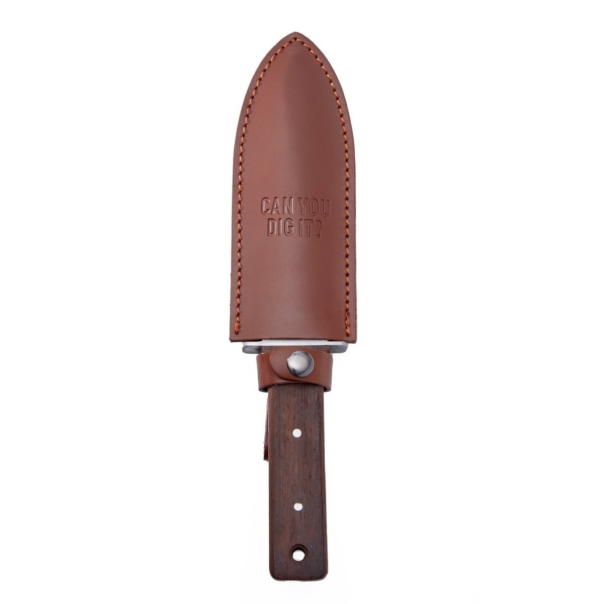  Hori Hori Garden Knife With Walnut Handle & Leather Sheath