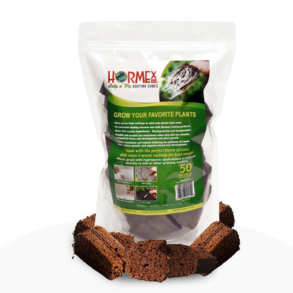  Hormex Rooting Cubes – Organic Peat & Coco Plugs For Cuttings & Seedlings
