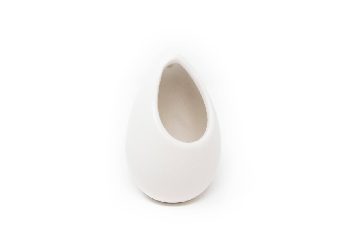  Large Ivory Ceramic Container – Hanging Or Tabletop Display Vase For Air Plants