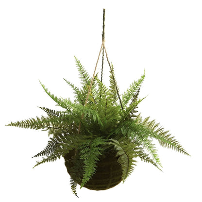  Leather Fern Hanging Basket Set (Set Of 2) – Perfect Indoor And Outdoor Décor