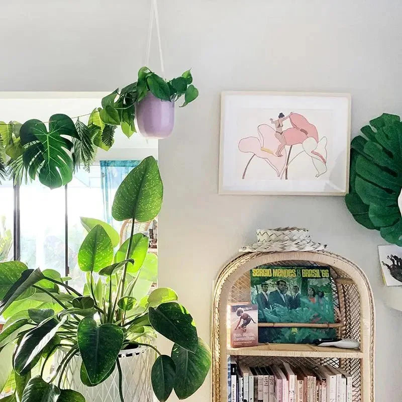  Loop Hanging Planter – Indigo | Leak-Proof, 360° Drainage & Deep Color Accent