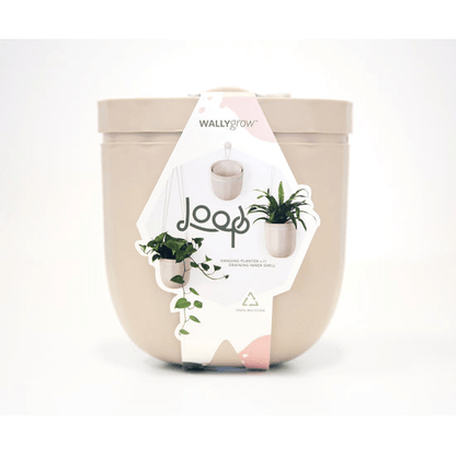  Loop Hanging Planter – Oat | Leak-Proof, 360°-Drainage & Minimalist