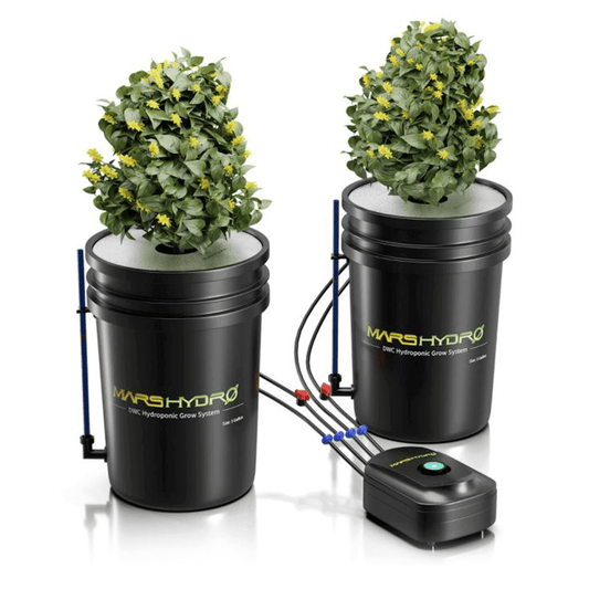  Mars Hydro 5-Gallon Deep Water Culture Hydroponic System Kit With 2 Buckets