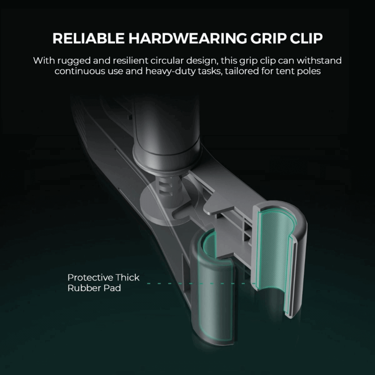  Mars Hydro 6" Auto-Oscillating Clip Fan
