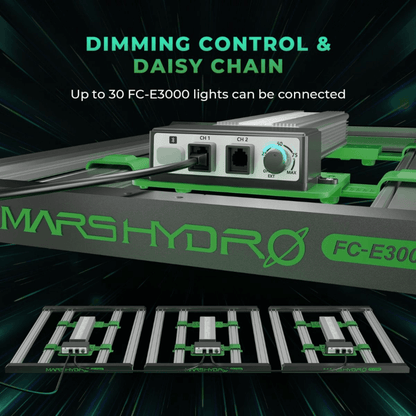  Mars Hydro FC-E3000 300W Bridgelux LED Grow Light | Smart Grow System