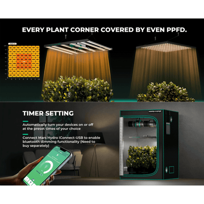  Mars Hydro FC4800-EVO 480W Smart Grow System Samsung LM301H LED Grow Light