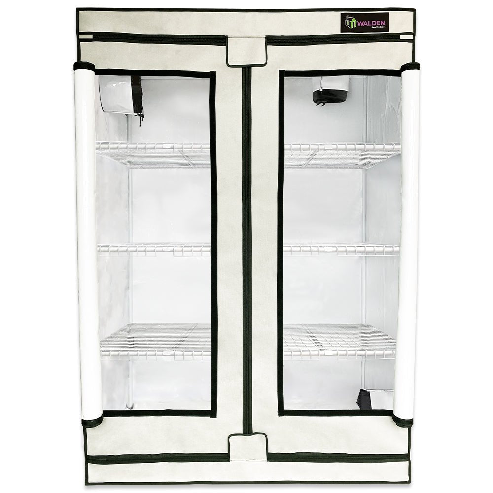  Microgreens & Herbs 3-Tier Walden White LED Grow Tent Kit