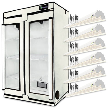  Microgreens & Herbs 3-Tier Walden White LED Grow Tent Kit