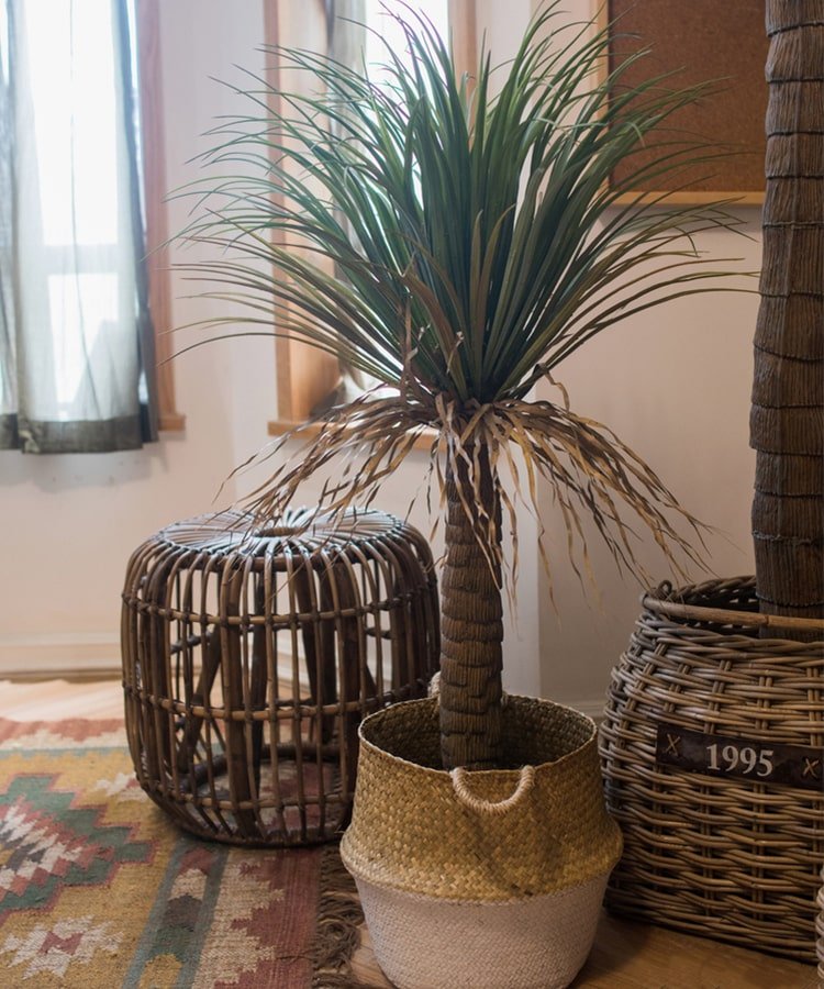  Moroccan Artificial Palm Tree In Pot | Handmade Silk Palm Tree For Indoor Decor