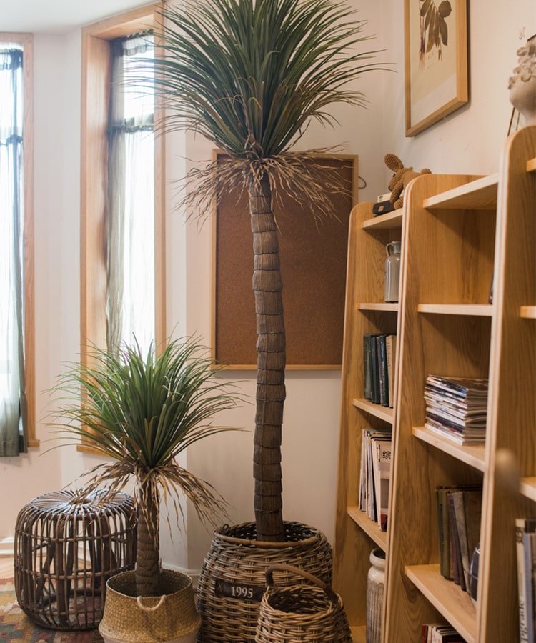  Moroccan Artificial Palm Tree In Pot | Handmade Silk Palm Tree For Indoor Decor