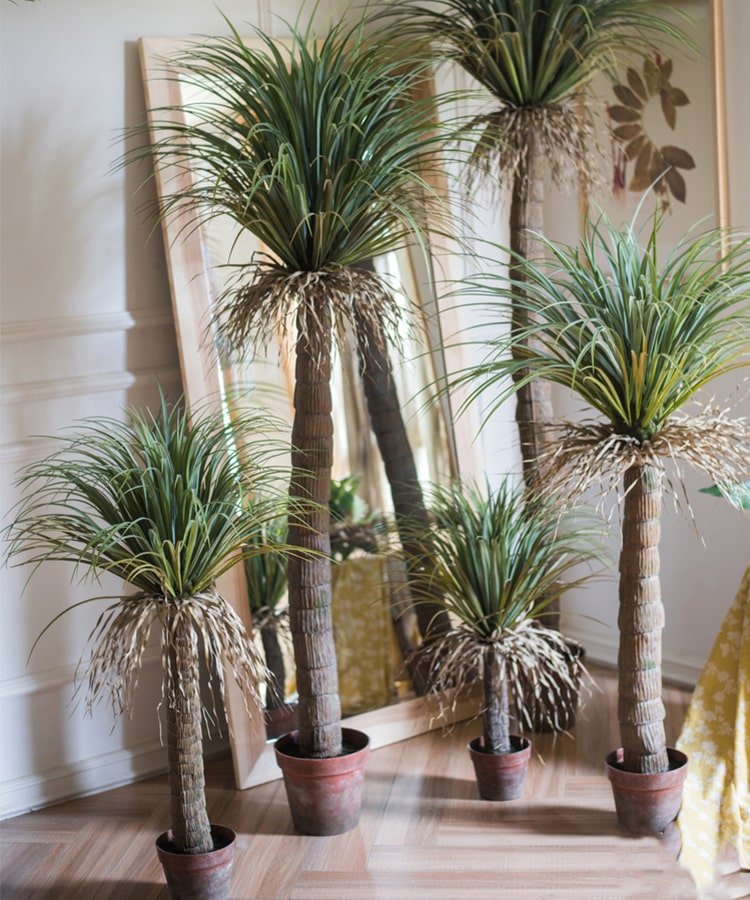 Moroccan Artificial Palm Tree In Pot | Handmade Silk Palm Tree For Indoor Decor