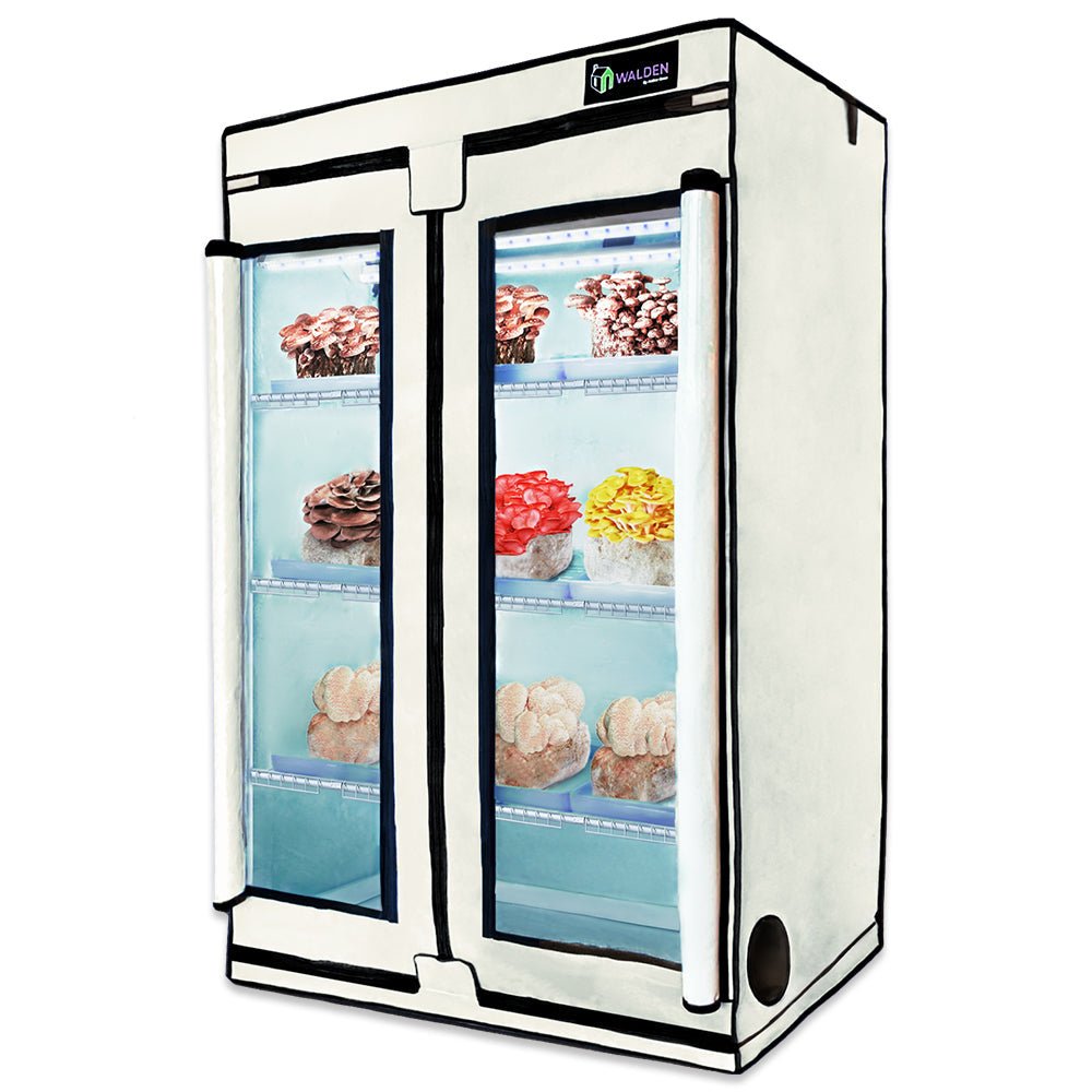  Mushroom Fruiting & Incubation 3-Tier Walden White LED Grow Tent Kit