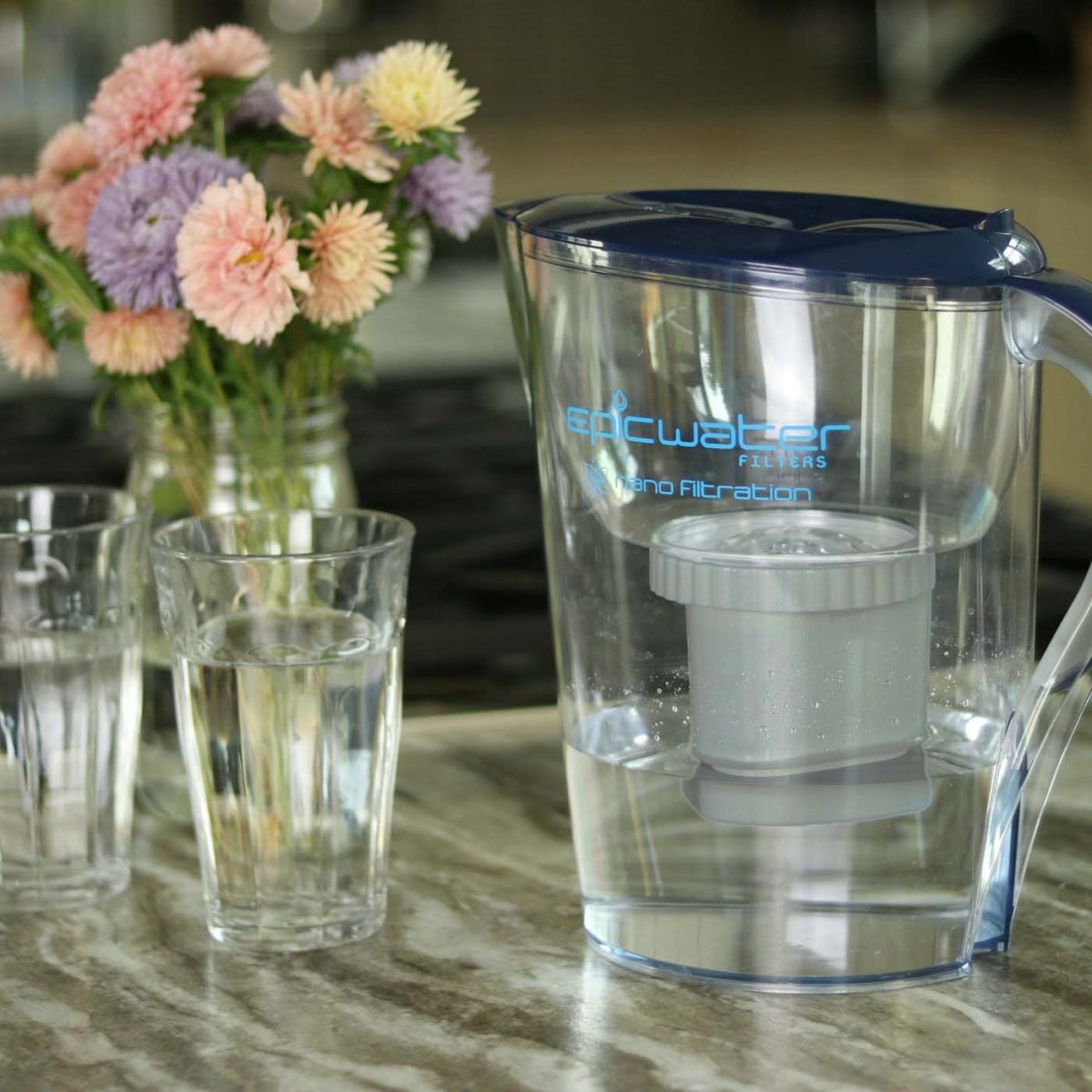  Nano Pitcher | Advanced Filtration Removes Bacteria & PFAS