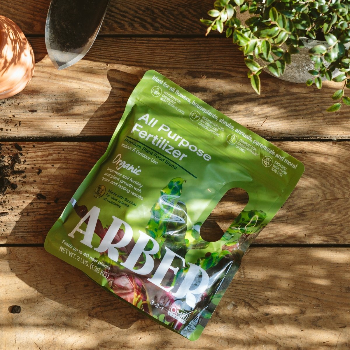  Organic All-Purpose Fertilizer – 3 Lbs | With Biochar For Lasting Results