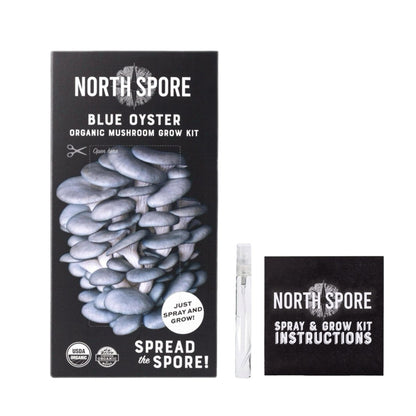  Organic Blue Oyster ‘Spray & Grow’ Mushroom Growing Kit