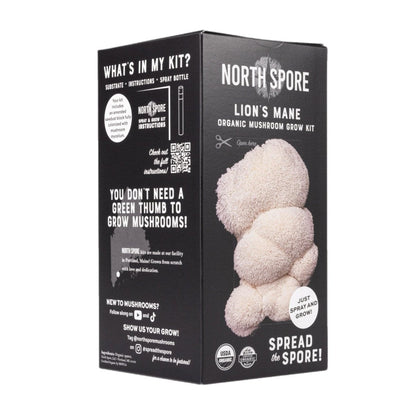  Organic Lion's Mane ‘Spray & Grow’ Mushroom Growing Kit