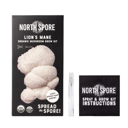  Organic Lion's Mane ‘Spray & Grow’ Mushroom Growing Kit
