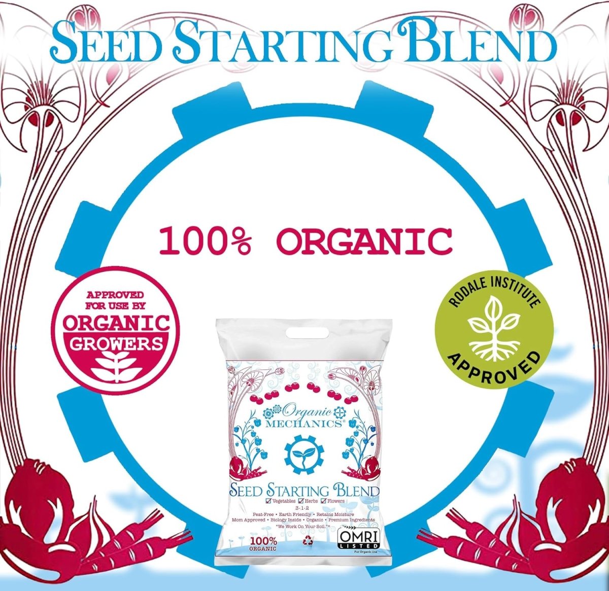  Organic Mechanics Seed Starting Blend (8 Dry Quarts)