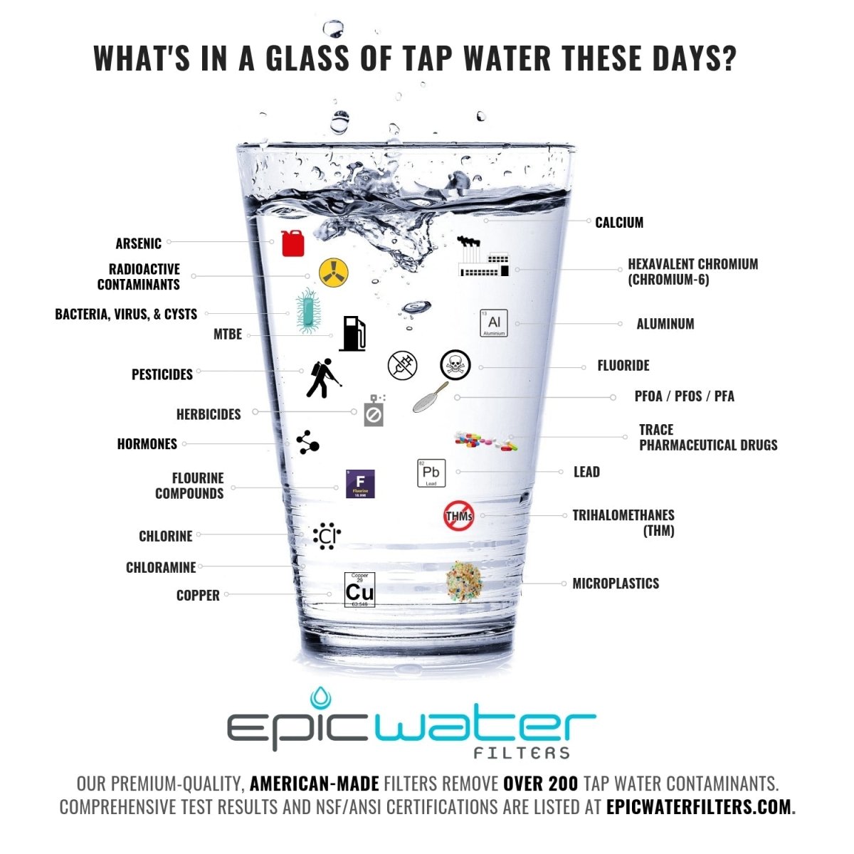  Pure Replacement Filter | Removes Fluoride & PFAS