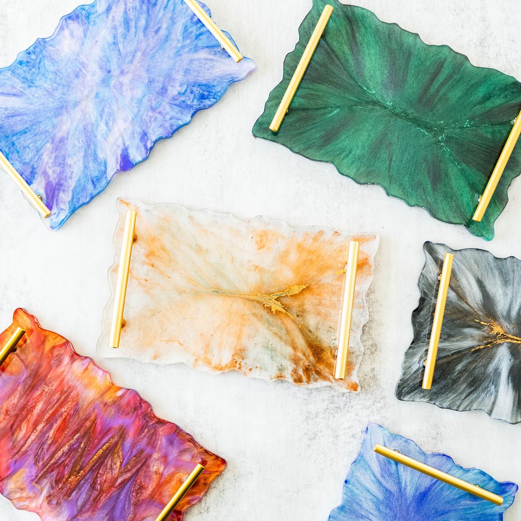  Resin Serving Tray Kit