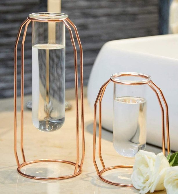  Rose Gold Propagation Station & Vase