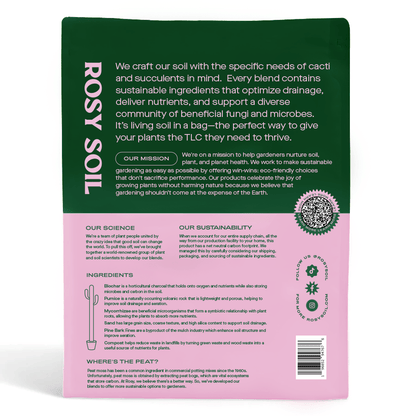  Rosy Soil- Organic Cactus & Succulent Mix 4qt