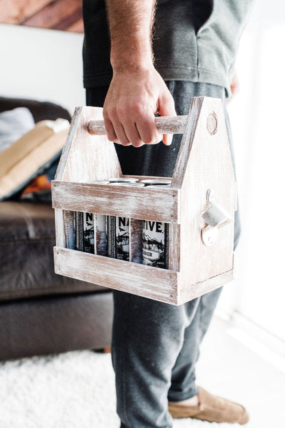  Rustic DIY Weathered Wood Caddy Kit – Customizable Home Decor