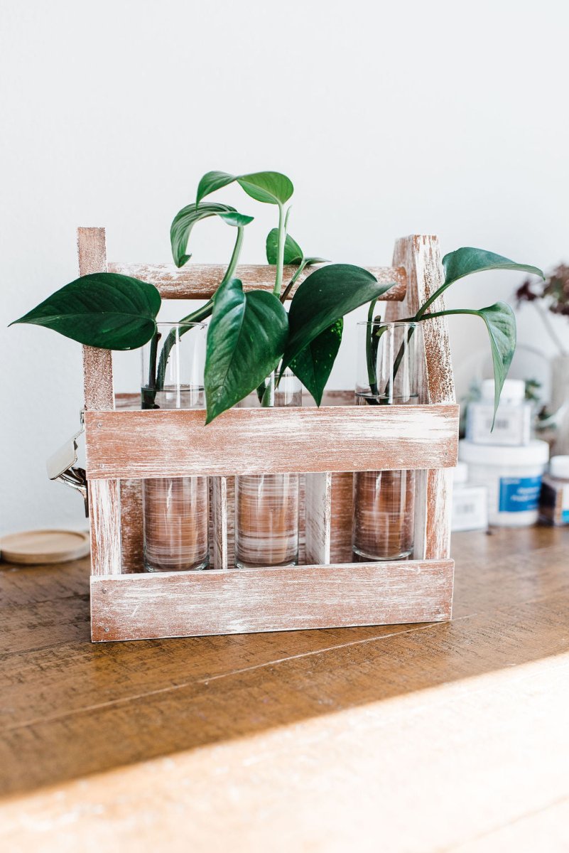  Rustic DIY Weathered Wood Caddy Kit – Customizable Home Decor