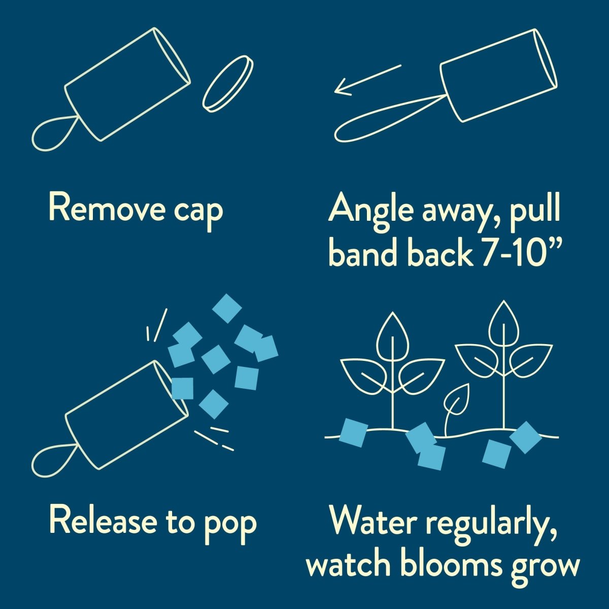 Seed Confetti Popper – Eco-Friendly Party Favors That Grow Wildflowers!
