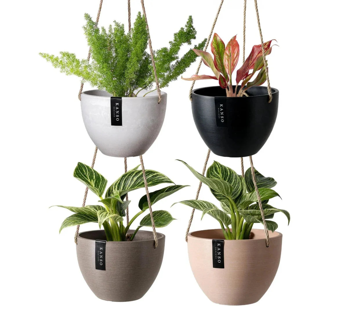  8 Inch Signature Stone Hanging Planter Pot