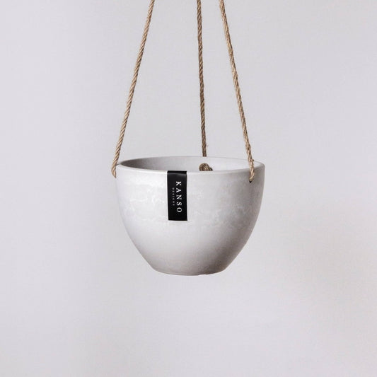  8 Inch Signature Stone Hanging Planter Pot