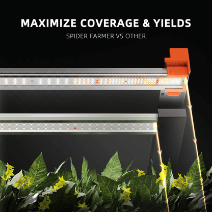  Spider Farmer G3000 300W Dimmable Full Spectrum LED Grow Light | High-Yield Solution
