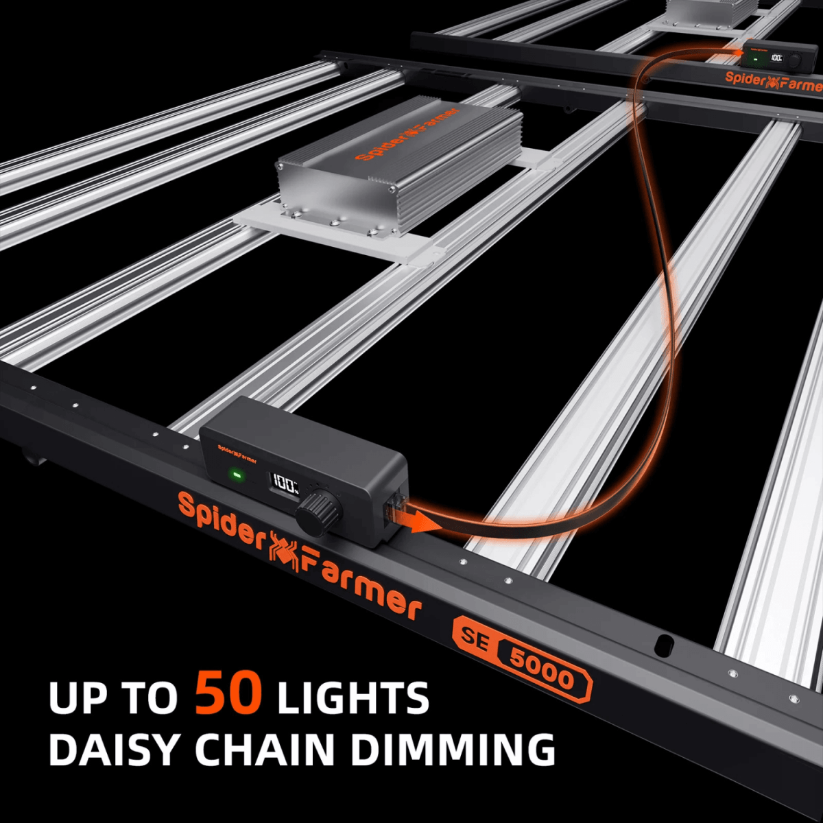  Spider Farmer SE5000 480W Dimmable Full Spectrum LED Grow Light
