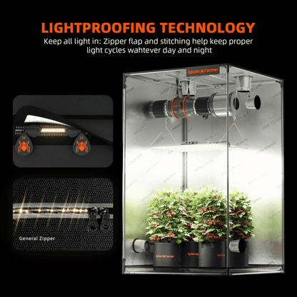  Spider Farmer SF2000 Grow Tent Kit With Inline Fan And Controller