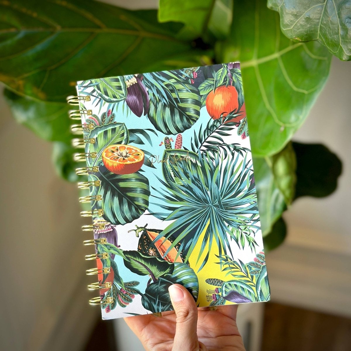  Spiral Lined Notebook - Tropical Plants