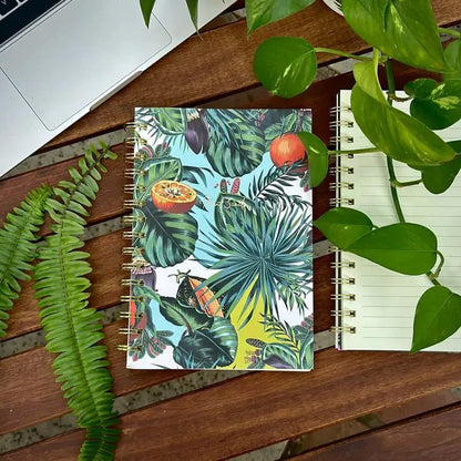  Spiral Lined Notebook - Tropical Plants
