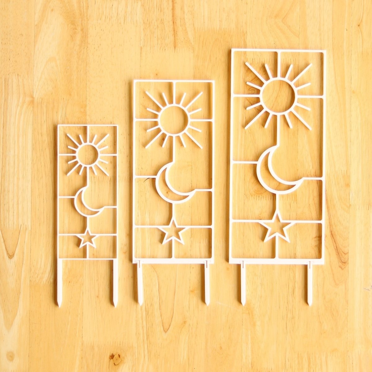  Sun, Moon & Star Houseplant Trellis